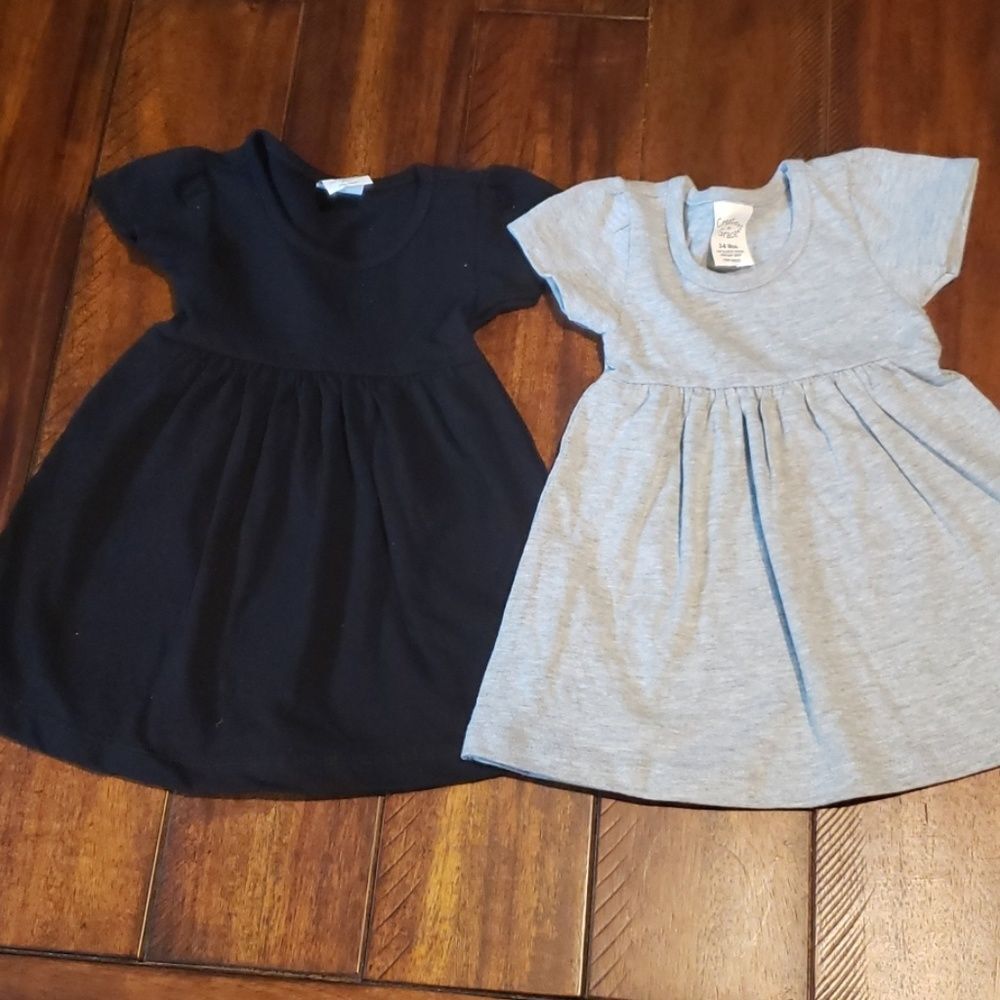 2 knit dresses size 3-6 month brand new Gray Black